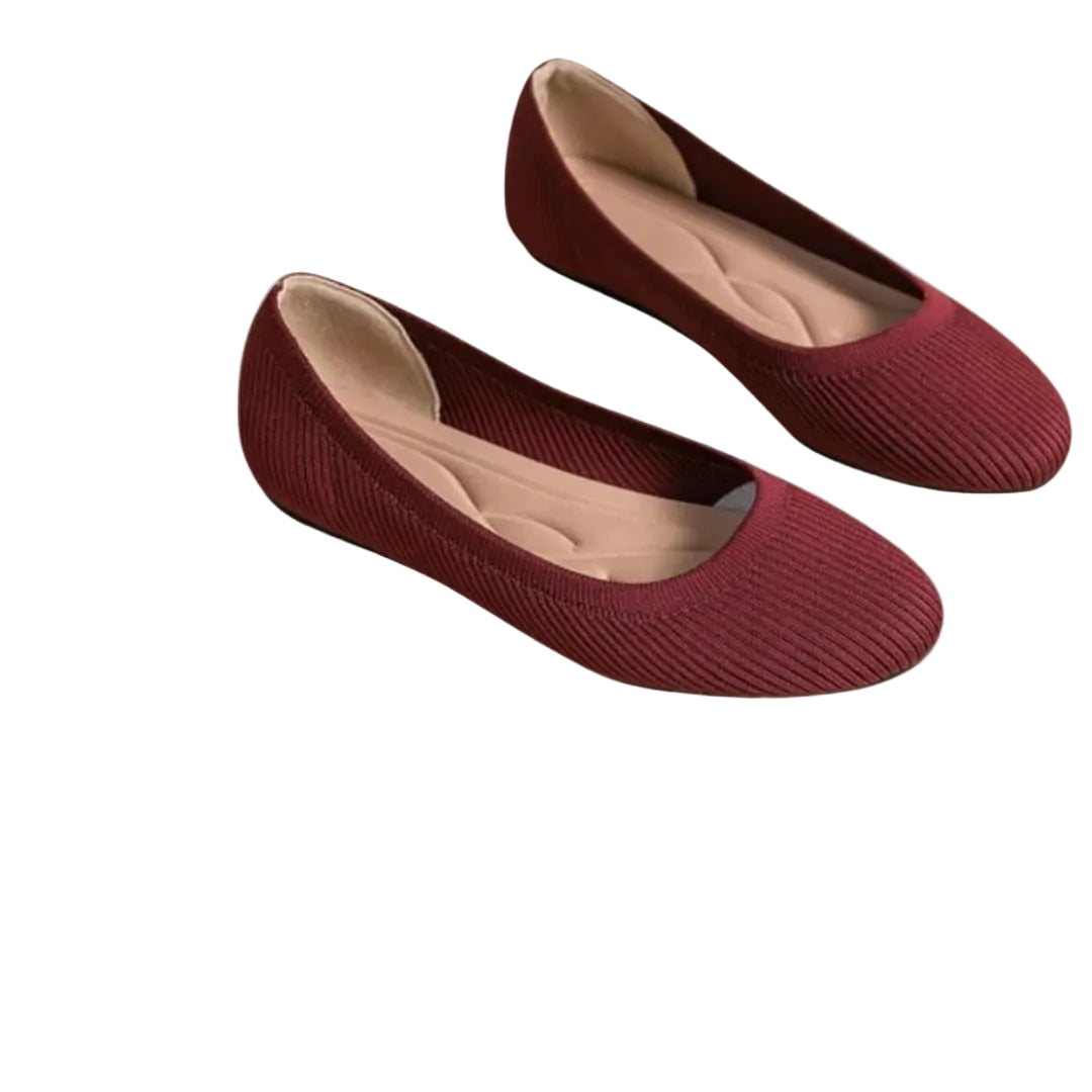 Kvinnors lätta ballerina-skor – Bekväma slip-on skor för vårarbete och resor