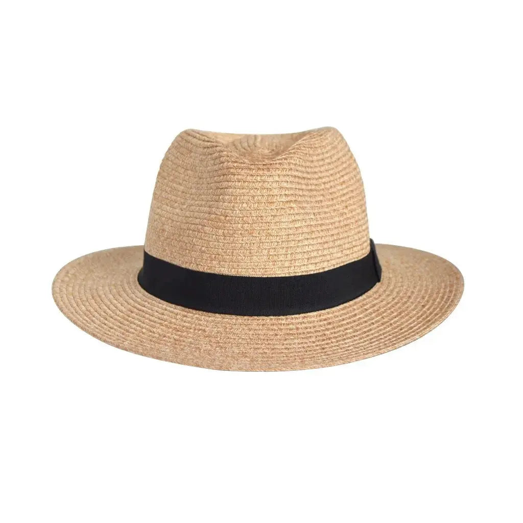 Herrarnas Klassiska Fedora Solhatt Med UV-Skydd Och Justerbar Passform