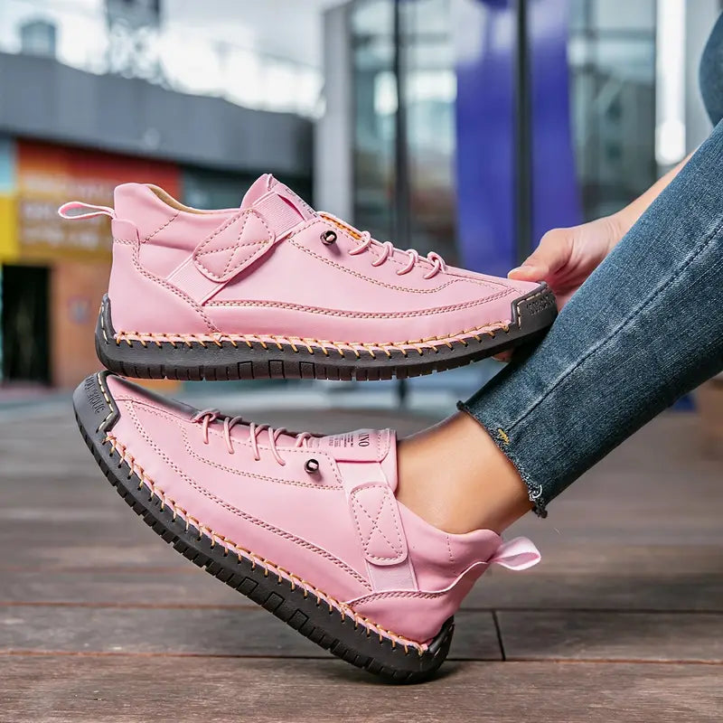 Kvinnors Ortopediska Läder Sneakers För Dagligt Komfort
