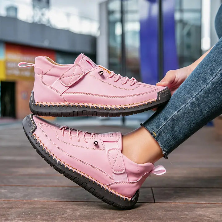 Kvinnors Ortopediska Läder Sneakers För Dagligt Komfort