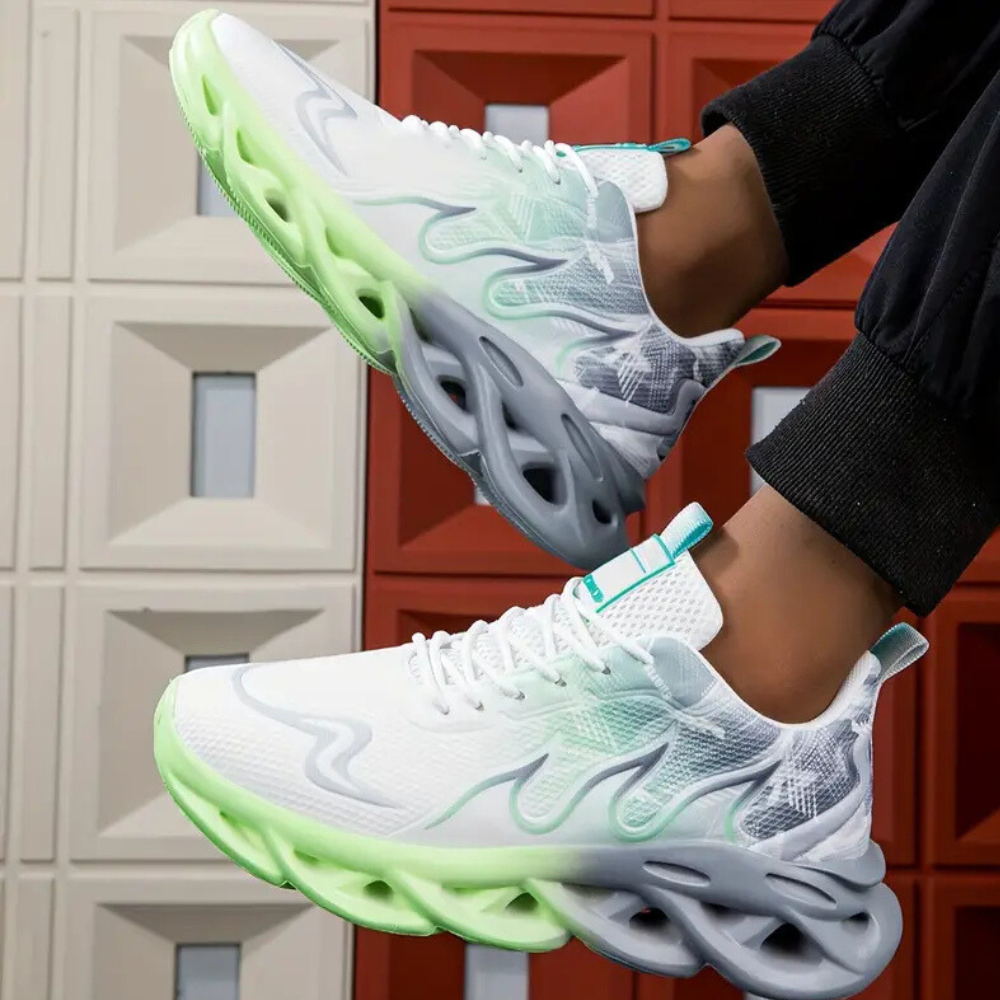 Herrarnas Mesh Löparskor med Dämpad Sula Lätta Sneakers för Varje Dag
