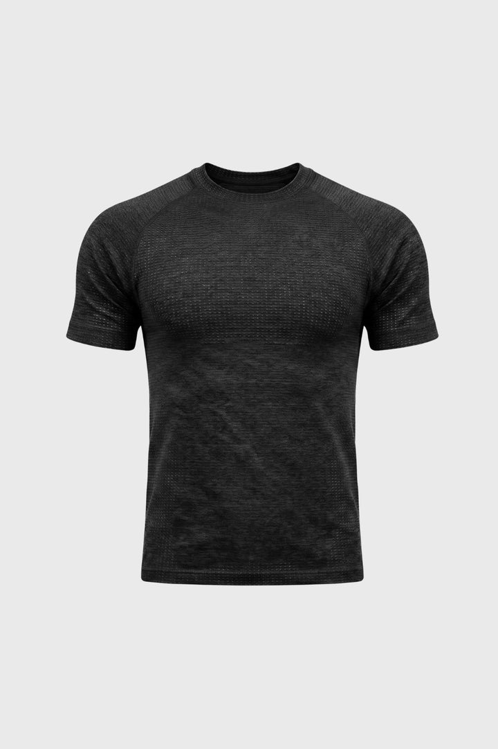 Herrarnas texturerade raglanärm T-shirt för aktiva dagar