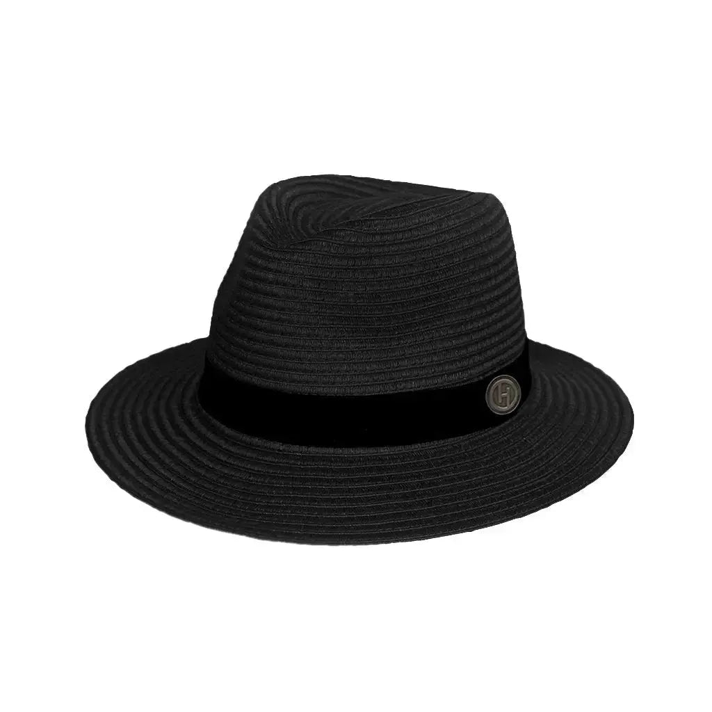 Herrars lättvikts Fedora solhatt för resor och utomhusbruk