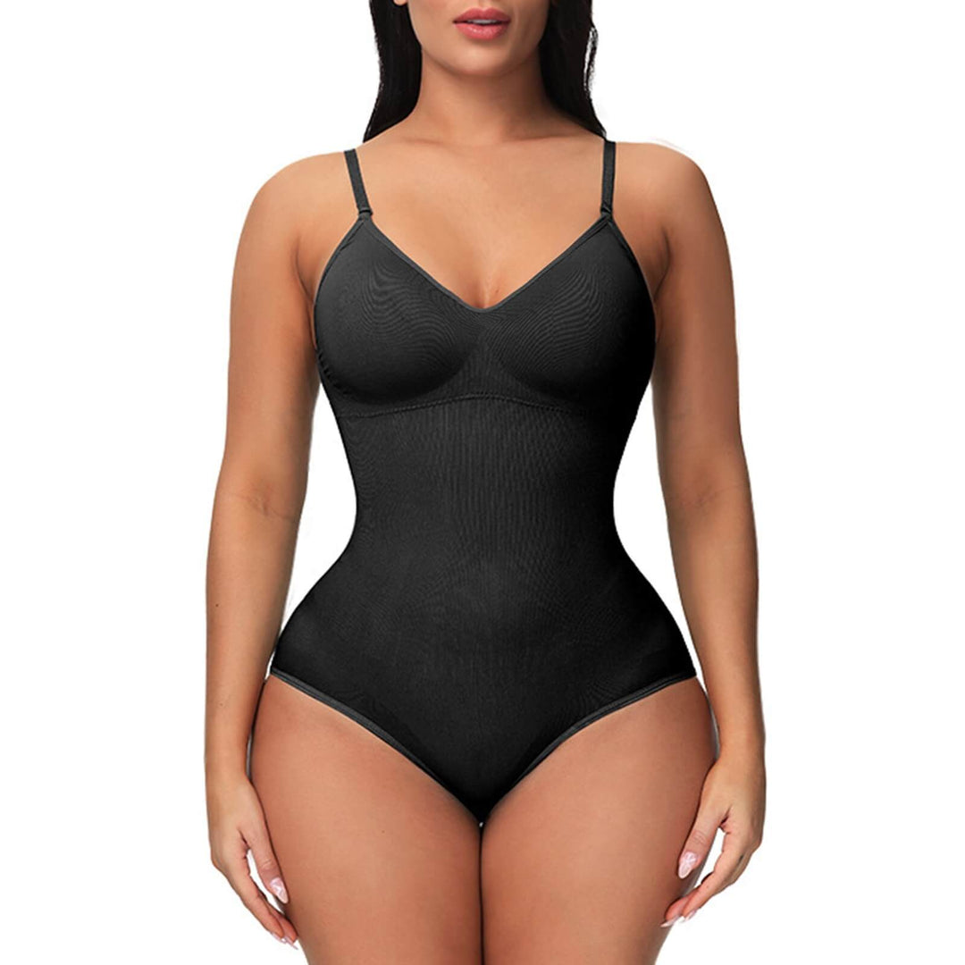 Kvinnors Sömlösa Shapewear Bodysuit Formande Passform Justerbara Remmar