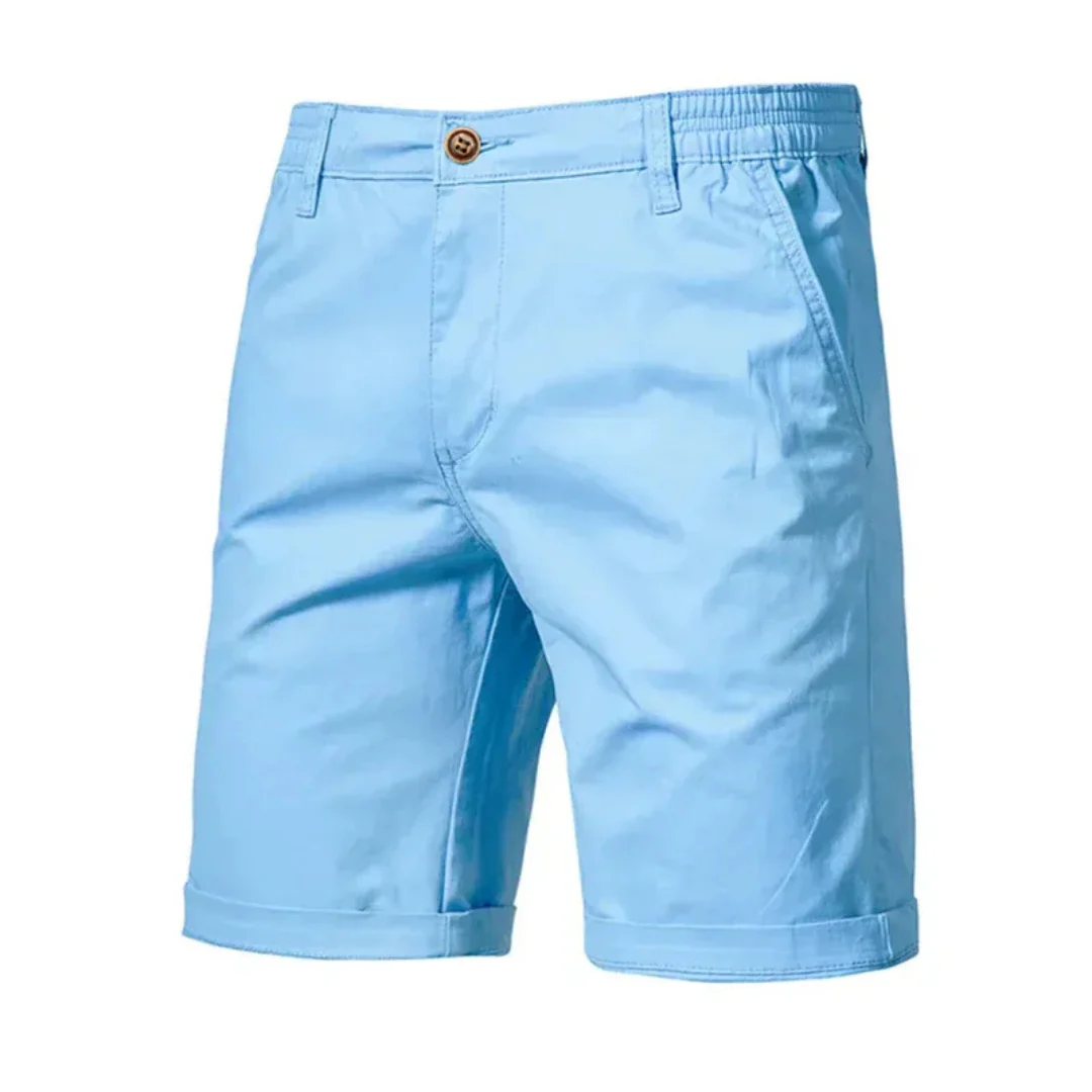 Herrklassiska Chino Shorts – Lätta sommarshorts för strandsemestrar och avslappnad stil