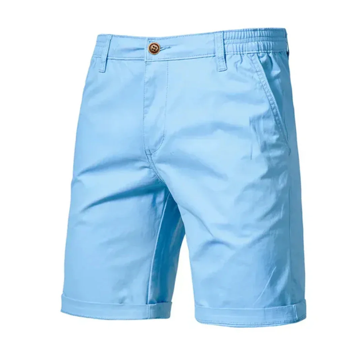 Herrklassiska Chino Shorts – Lätta sommarshorts för strandsemestrar och avslappnad stil