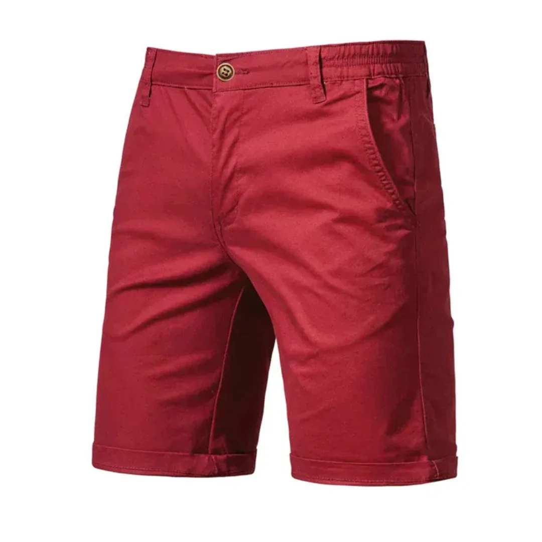 Herrklassiska Chino Shorts – Lätta sommarshorts för strandsemestrar och avslappnad stil