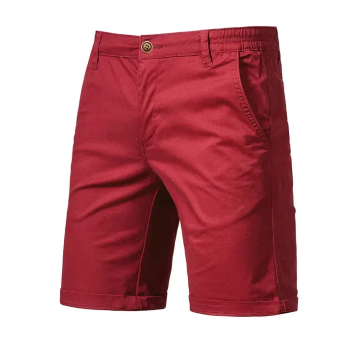 Herrklassiska Chino Shorts – Lätta sommarshorts för strandsemestrar och avslappnad stil
