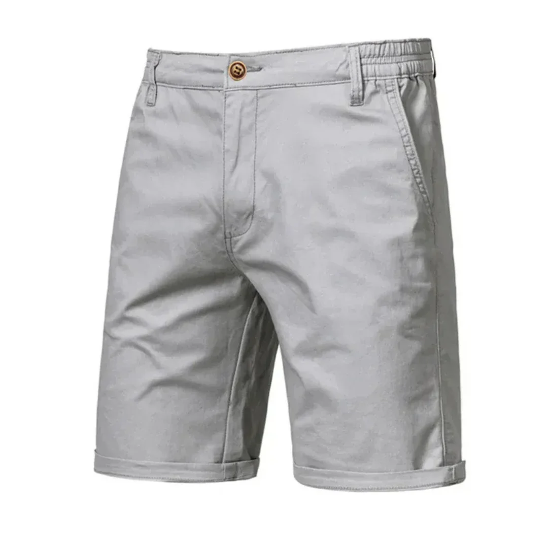 Herrklassiska Chino Shorts – Lätta sommarshorts för strandsemestrar och avslappnad stil