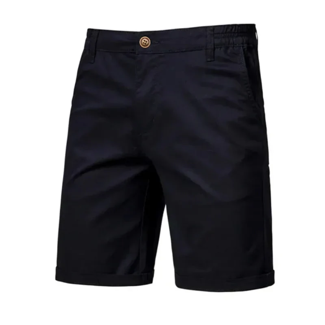 Herrklassiska Chino Shorts – Lätta sommarshorts för strandsemestrar och avslappnad stil
