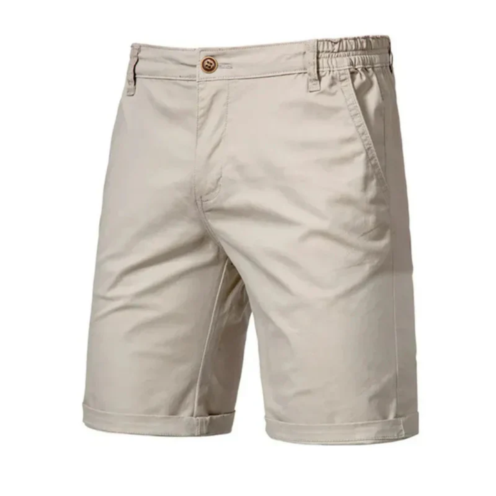 Herrklassiska Chino Shorts – Lätta sommarshorts för strandsemestrar och avslappnad stil
