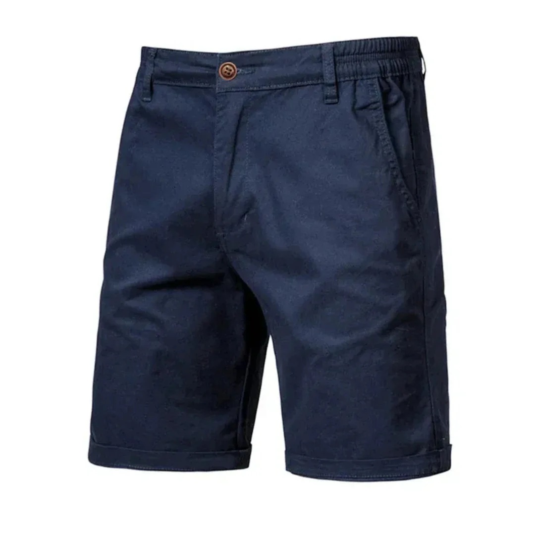Herrklassiska Chino Shorts – Lätta sommarshorts för strandsemestrar och avslappnad stil