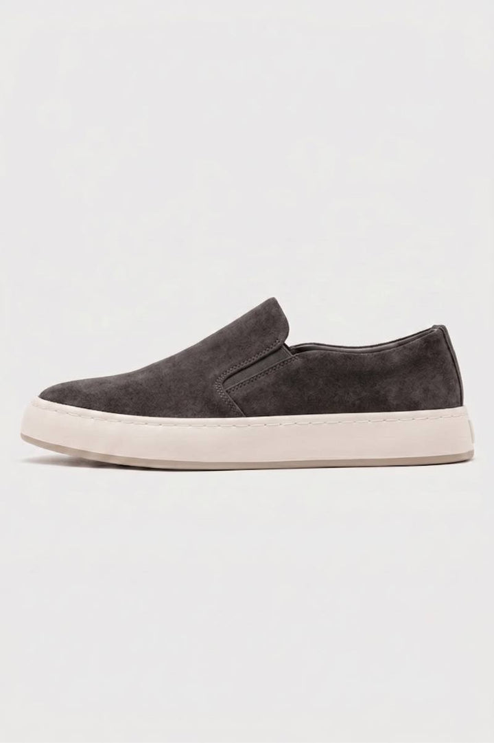 Herrens Slip-On Sneakers med Tjock Sula och Minimal Profil