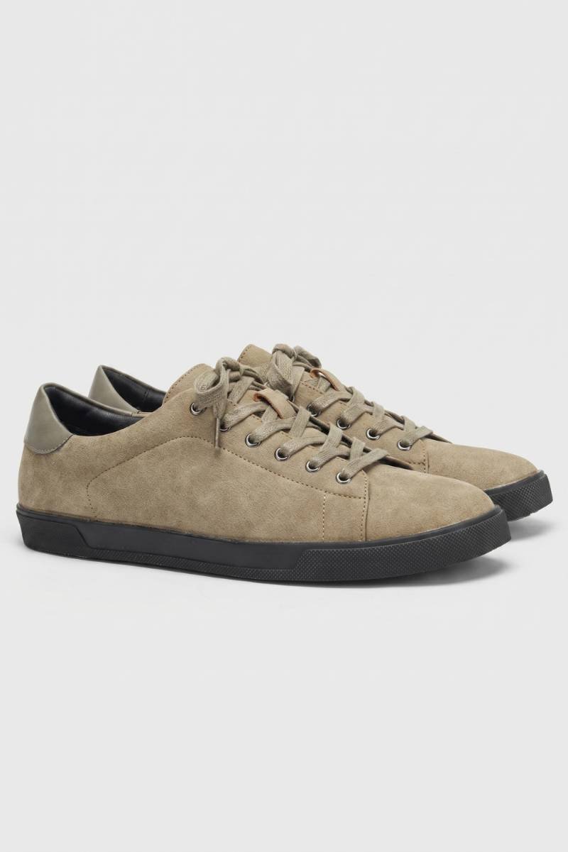 Herrskor Sneakers Låg Top Snörning Mocka Finish