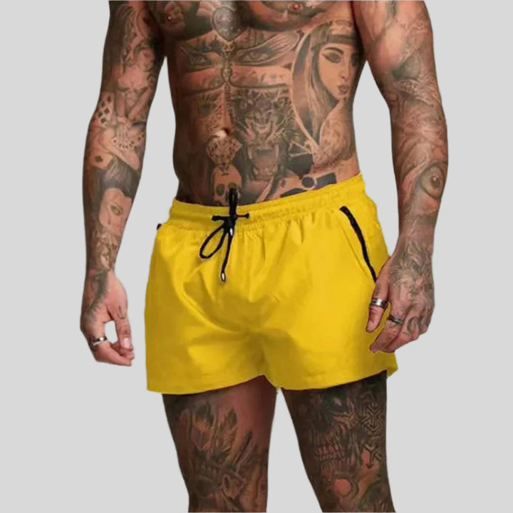 Herrarnas Dragsko Zip Fickor Korta Badbyxor