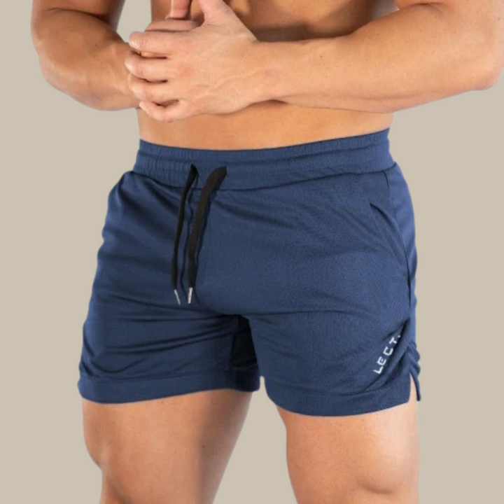Herrarnas simshorts med dragsko, kort benlängd, atletisk stil