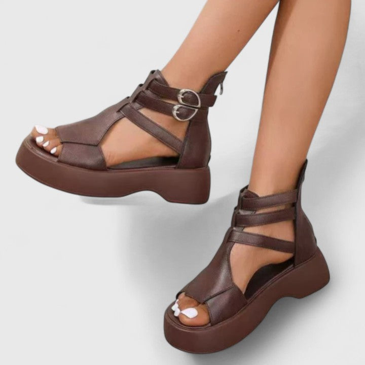 Kvinnors Plattform Sandaler Med Flera Remmar Chunky Sula Slip-On