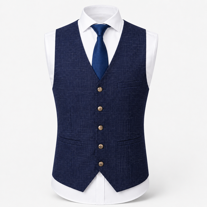 Herrers Slim Fit Tweed Västar – Skräddarsydd Lager för Smart och Formell Klädsel